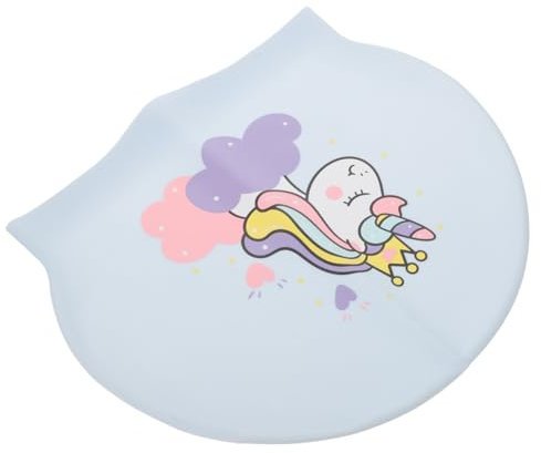 BESPORTBLE Kinder Badekappe Damen Badekappe Lange Haare Badekappe Badekappe Für Damen Lange Haare Cartoon Badekappen Badekappen Für Damen Badekappen Zum Schwimmen Blau