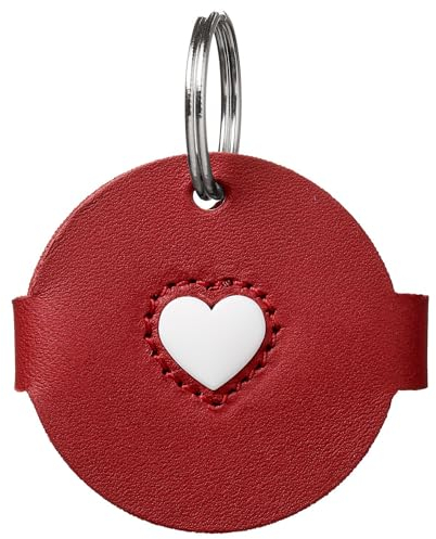 HUNTER Anhänger Hundemarken-Etui Love Farbe rot, Größe S