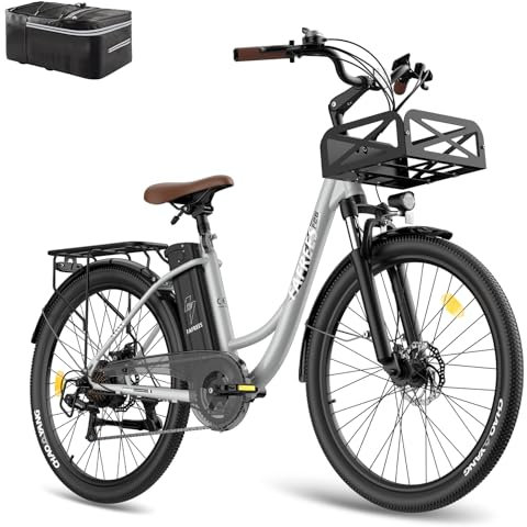 Fafrees F26 Lasting [ Offiziell ] E Bike Herren 26 Zoll 36V 20,3AH Akku, E-Bike Damen 250W, Elektrofahrräder Max. 25km/h, E Fahrrad, E Mountainbike, City Ebike 120kg für Erwachsene