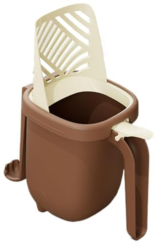 Cat Litter Scooper with Stand | Large Capacity Cat Scoop Holder | Can of Portable Waste & Included, Litter Shovel for Home