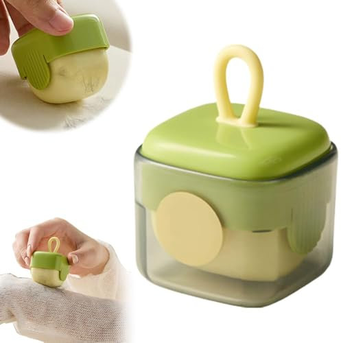 Rodillo de pelusa, mini removedor lavable, removedor portátil compacto para pelo de mascotas, ropa, cabello, rodillo de pelusa (verde)
