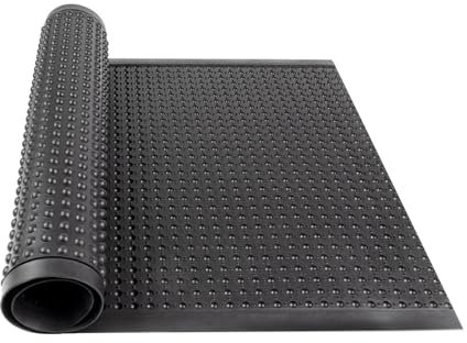 casa pura Anti-Ermüdungsmatte 90x120cm Arbeitsplatzmatte rutschfest Ergonomische Stehmatte Gummimatte mit Noppen Schwarz - Bubble Mats
