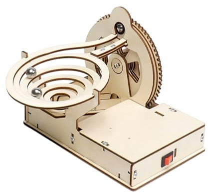 Wooden Gear Kit - Adult DIY Model Set, Mechanical Construction Toy, Learning Craft Project, Puzzle Assembly | Wood Gear Model Kit for Kid Teens Boys Girls Home Travel Play Activity Center