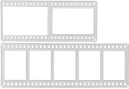Veemoon Matrices de découpe en métal pour scrapbooking : découpes timbres, pochoirs pour cadres de cartes, gabarits de gaufrage pour cadres photo, décoration de cartes et d’invitations.