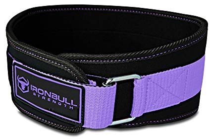 Women Weight Lifting Belt - High Performance Neoprene Back Support - Light Weight & Heavy Duty Core Support For WeightLifting and Fitness (Black/Purple, Small)