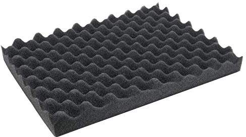 HMF 14515 Noppenschaumstoff, Akustikschaumstoff, 440 x 315 mm, Koffereinlage, Tabletop, Höhe: 45 mm