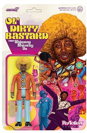 Super7, Figura de acción de ODB (Shimmy Shimmy ya) de 9,5 cm con Accesorios coleccionables de Hip Hop y Juguetes Retro