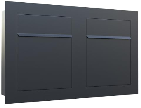 Buzón empotrable Bari for Two en negro