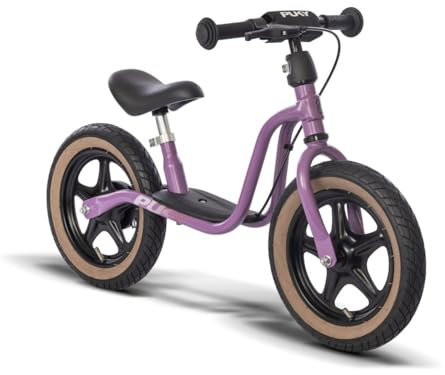 PUKY LR 1L BR | Laufrad ab 2,5 Jahren mit kindgerechter Bremse | Ergonomisches Design | Tiefer Einstieg mit Trittbrett | Höhenverstellbarer Sattel & Lenker | Robuster Stahlrahmen
