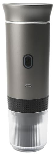 Jenmayt Machine à Café Espresso Portable 15 Bars – Cafetière Électrique Sans Fil avec USB Rechargeable, Compatibilité avec Capsules Nes/Café Moulu pour Voyage, Camping, Bureau (sans sac)