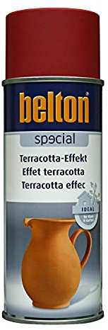 Belton Terracotta Effect Spray - Oriental Red 400ml - Mediterranean Style Decorative Effect Paint - Ideal for Home and Garden