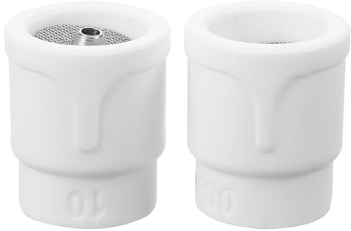 Housoutil wig-tasse de soudage, 2 pièces 10# céramique kit de verres à gaz, kit de lentilles à gaz, accessoires de torche de soudage buse bouche porcelaine