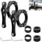 2 Stück Flaschenhalter Adapter Fahrrad: HOMURY Aluminum Universal Flaschenhalter Lenker Rack mit Inbusschlüssel, Fahrrad Trinkflaschenhalter für Fahrräder, Motorräder(Schwarz)