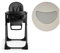 Silver Cross - Gourmet Highchair & Silicone Tray - Baby Chair - Portable Highchair - Newborns to 3 Years - Black