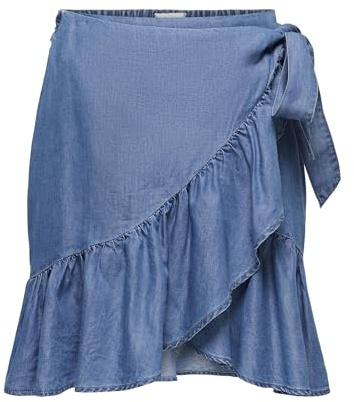 ONLY dam Onlbea Sofia Wrap Dnm Skirt Bj Onlbea Sofia Wrap Dnm kjol Bj (1-pack)