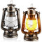 GOMETY LED Laterne: 2er Set Retro Hängende Laterne, USB Wiederaufladbare 4 Modi Dimmbare LED Laterne mit Flammen Effekt für Garten Terrasse (Antik Kupfer)