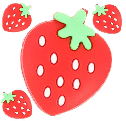Veemoon Set 4 Pezzi Ammortizzatori per Racchetta da Tennis in Silicone Rosso Smorzatore Vibrazioni Portatile per Accessori Tennis Compatibile e Squash Miglior Controllo e Comfort