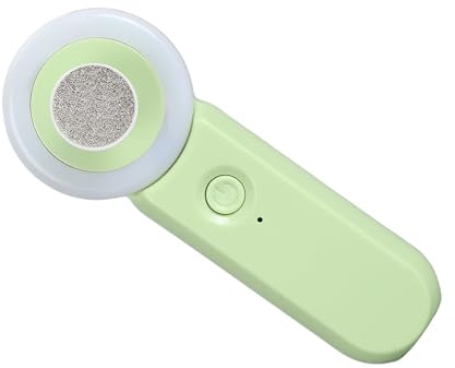 Hidyliu Coupe-Ongles électrique pour bébé, Lime à Ongles Douce avec Lumière pour nouveau-né et Tout-petit en Vert avec 6 Tampons de Meulage