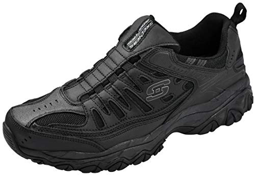 Skechers Sport Men's Afterburn Wonted Loafer,black/charcoal,12 4E US - Extra wide fit