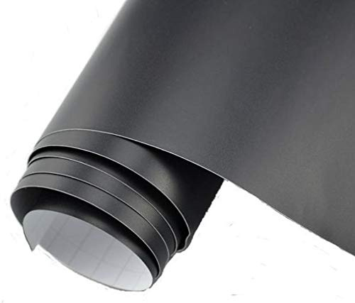Neoxxim 7 €/m2 Premium – bilfolie – matt – svart – matt 200 x 150 cm – bubbelfri lackfilm, möbelfolie