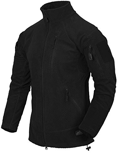 Helikon-Tex Herren Alpha Tactical-Grid Fleece-Jacke Schwarz, M/Regular