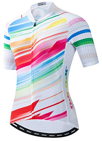 Radtrikot für Damen, kurzärmelig, für Jugendliche, Mädchen, Bunt, X-Groß