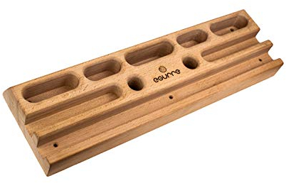 eGUrre Hangboard Kletterbrett Fingerboard - Basati Klettergriffe aus Holz