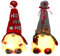 TSLBW Gnomo de Navidad 2 Piezas, Muñeco sin Rostro con Patas Largas de Punto, Figuras de Duende Enano de Navidad Gonk, decoración de Mesa, Adorno de Mesa navideño, Regalos (Color A)