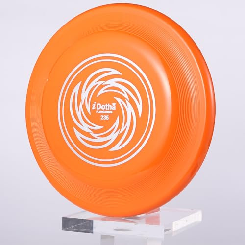iDotha Sport flygande skiva – tävling flygskivor för strand, trädgård, gräsmatta, park, camping och mer – bra för alla åldrar utomhus flygande skivträning (orange)
