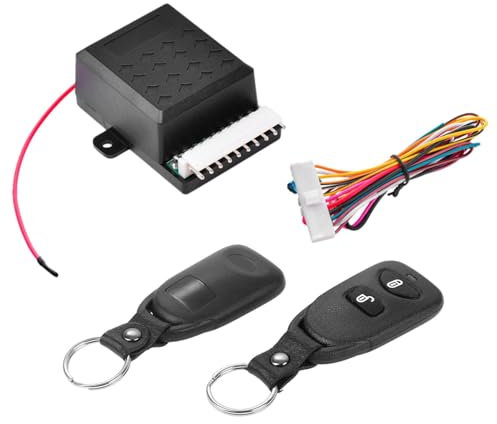 Obesntln di accesso senza chiave per auto, kit chiusura centralizzata per auto - di chiusura centralizzata senza chiave 12V - Attuatore elettrico automatico per serratura porta per auto, auto, camion,