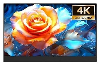 Bärbar skärm för bärbar dator 15,6-tums 4K USB-C HDMI ultratunn reseskärm for bärbar dator och spel Bärbar spelskärm