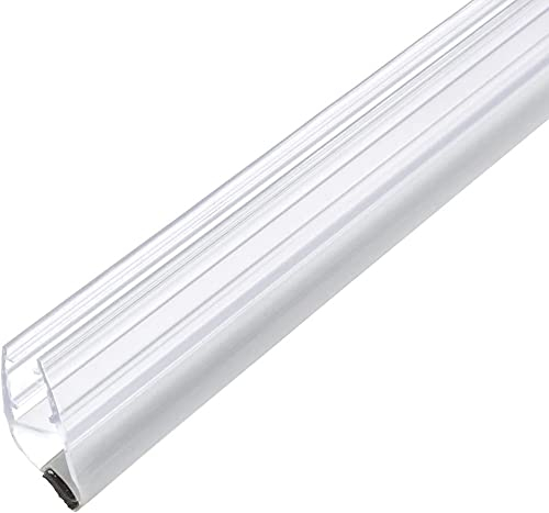 Amig - Junta Magnética de Cierre Mod.260 para Cristales de Espesor 6 a 8 mm, Perfil de Goma para Sellado o Estanqueidad de Mamparas de Ducha o Bañera, Polaridad Norte - Sur, Pieza de 2 M, Transparente