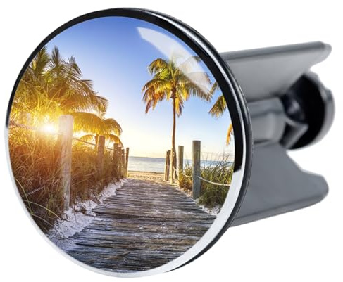 Sanilo Waschbeckenstöpsel Fort Lauderdale, schöner Stöpsel für das Waschbecken, universal mit Motiv
