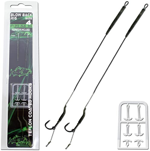 Angel-Berger Magic Baits Coated Blow Back Rig Boilie Rig Boilievorfach 2 Stück (Gr.4, 18cm, 25lbs)