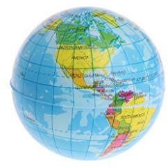 JAGENIE Rapide Rising Squeeze Antistress soulager Le Stress Balle de Carte du Monde Planète Terre Reference Description a
