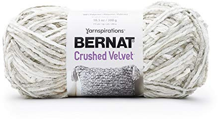 Bernat Crushed Velvet Yarn, White