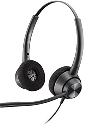 HP Poly Cuffie biaurali Poly EncorePro 320 con Quick Disconnect TAA (EncorePro 320 Headset - POLY EncorePro 320, Wired, - Office/Call center, 200 - 6800 Hz, Headset, Black - Warranty: 12M)
