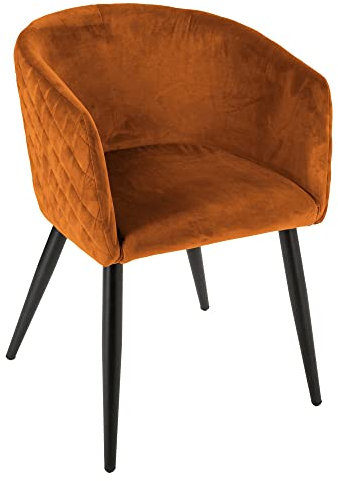Atmosphera - Fauteuil Marlo Ambre en Velours