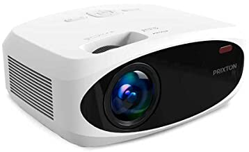 PRIXTON Picasso - Proyector WiFi Bluetooth 9.000 lúmenes 260 ANSI lúmenes Full HD Proyector 4K Tamaño 30 a 210 Distancia 1 a 7 Metros Compatible con iOS y Android (Reacondicionado)