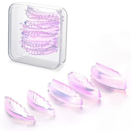 COMNICO Wimpernlifting-Set in 5 Größen Selbstklebend Siliconpads für Wimpernlifting Semipermanentes Curling-Wimpern-Dauerwellen-Set Wiederverwendbar Wimpernzange für Alle Augenformen 10 Stück