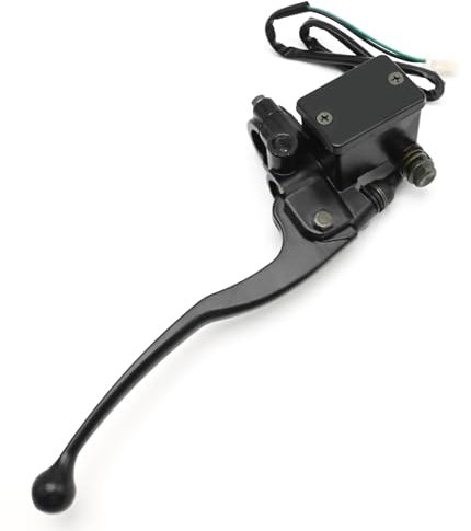Hoypeyfiy 7/8 Brake Master Cylinder, 22mm Motorcycle Front Right Brake Clutch Lever, Black Brake Lever Master Cylinder Front Right Replacement for Yamaha YBR125