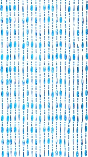 Generico Susanna Home – Tenda Antimosche a Fili con Telaio in PVC per Interni ed Esterni, Zanzariera Decorativa a Pannello per Porte e Finestre, Corda a Perline – Vari Colori e Misure (BLU, 120X220)