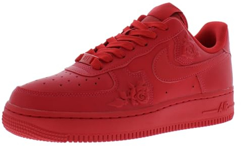 Nike Air Force 1 '07 Leather Womens Shoes Size 6.5, Color: University Red/Red