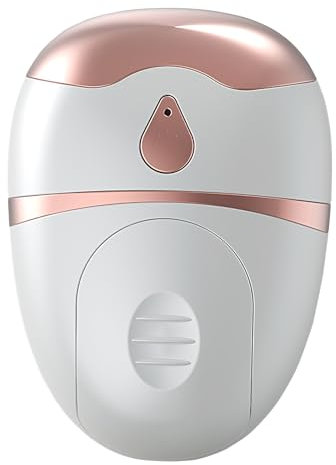 Maschera riscaldante per gli occhi, massaggiatore viso e contorno occhi, 2 modalità anti-tasche, cura viso portatile per alleviare i gonfiori e rassodare la pelle al naturale