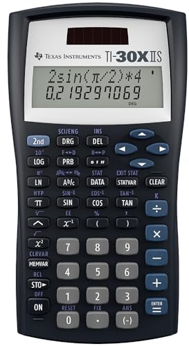 Texas Instruments TI-30 X IIS Pocket Calculator (Pocket, 11 Digits Scientific Calculator, 2 Lines, Blue)