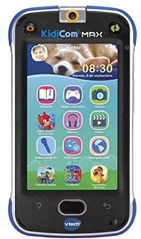 Vtech – Téléphone multifonction kidicom Max bleu - version Espagnole