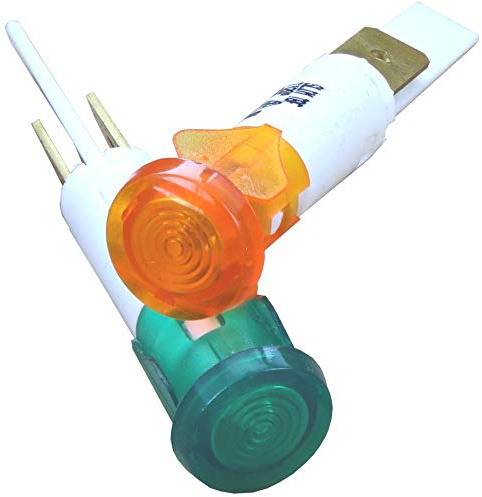 LINCAT NE42 Amber & NE43 Green Round NEON 10mm will fit any Lincat equipment requiring 10mm Neon including Fryer Grill Griddle Pizza Oven Pasta Boiler