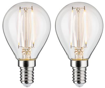 Paulmann 28857 LED-lampa Klot Filament E14 230 V 2x250 lm 2x2,7 W 2700K Klar Lampor Ljuskälla