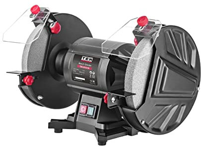 200mm Bench Grinder 350watt 8 inch Electric Disc Sander Polisher Tool Shaping Smoothing Sharpening Polishing TBG20035 2840r/min 2 Year Warranty