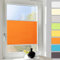 Plissee ohne Bohren Plissees Klemmfix Orange 70x130cm (Breite x Höhe), ZEHN Minuten-Schnelle/Einfache Montage, Klemmfix Klebehalterung, Bequeme Rollo Montage inkl. Video